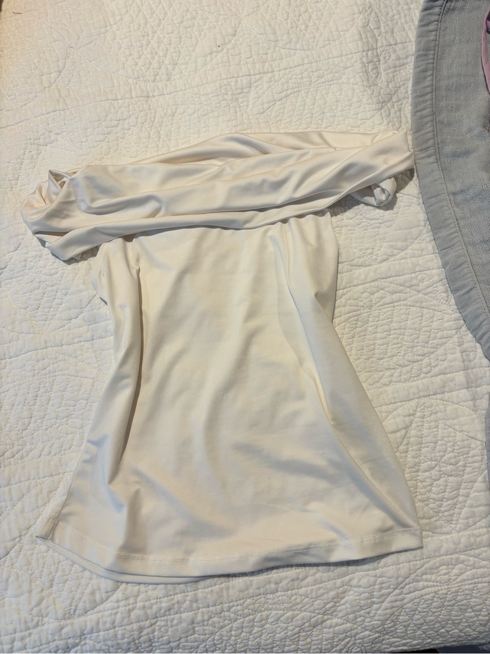 H&M Cream Off-Shoulder Top